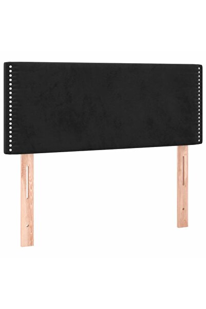 vidaxl Tăblie de pat, negru, 80x5x78/88 cm, catifea