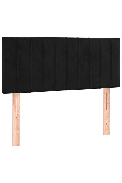 vidaxl Tăblie de pat, negru, 90x5x78/88 cm, catifea