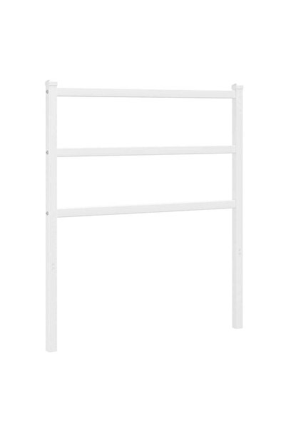 vidaxl Metal replacement headboard, white, 80 cm