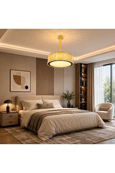 proled Prestige A8007-600 Applied Crystal Chandelier, with LED and remote con...