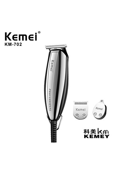 Kemei KM-702 Professional Electric Hair Clipper Best Cheap Hair Trimmer Stainless Steel USB Battery