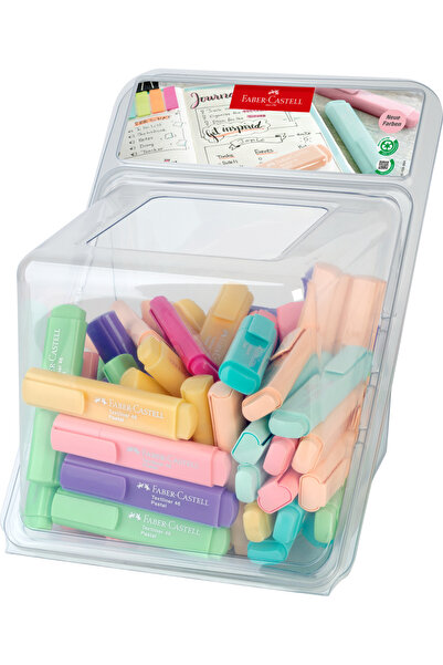 Faber Castell Дисплей 100 броя пастелни текстоизделители 2024 ФАБЕР-КАСТЕЛ
