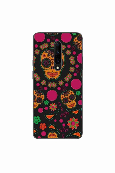 OEM Θήκη συμβατή με OnePlus 7 Pro, από σιλικόνη gel TPU, με σχέδιο Κρανίδια μ...