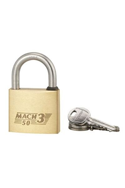 THIRARD Outdoor padlock Mach 3, 50 mm, 2 keys, polished brass