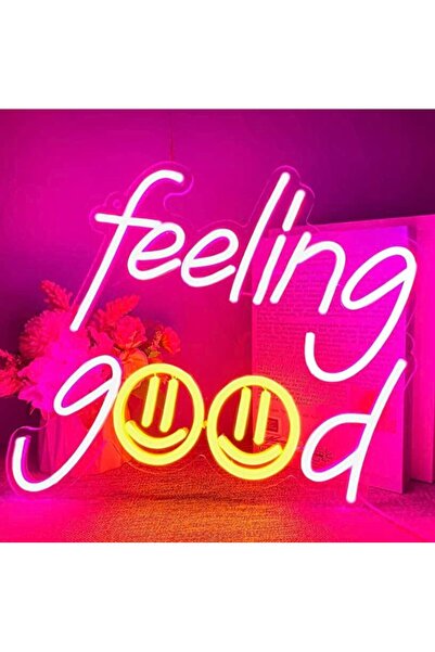 Slasa لوحة جدارية تحفيزية بتصميم 'Feel Good' مقاس 40×60 سم مع قاعدة أكريليك ب...