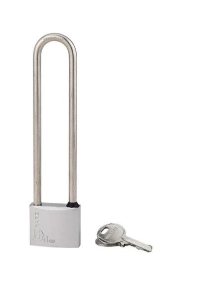 THIRARD Outdoor padlock, with key, TYPE 1, 40 mm, high shackle, chrome-plated,