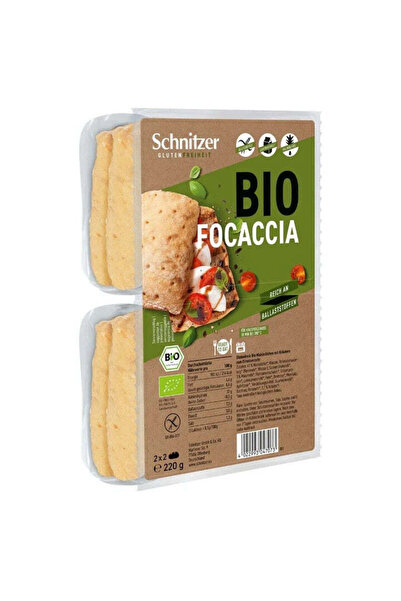 Schnitzer Gluten-free organic focaccia, 220g Gluten Free