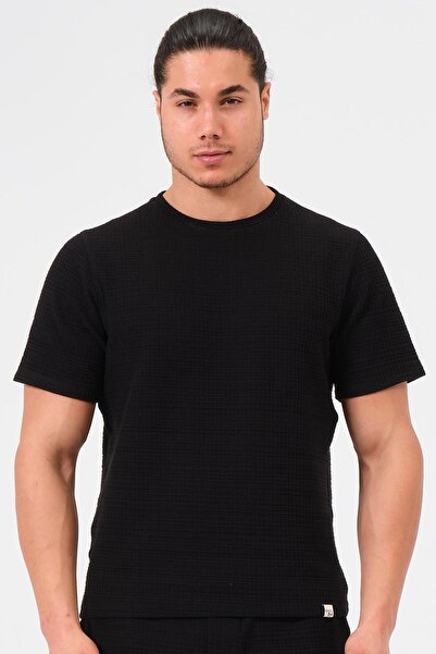 Hawaii Beach Tricou negru pentru bărbați, cu gâtul în formă de O, 100% bumbac...