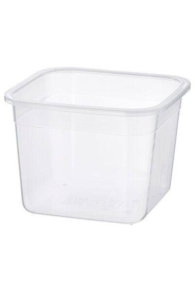 IKEA 365+ Food container, square/plastic, 1.4 l