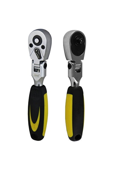 JBM CLICHET ARTICULAT SCURT CU 72 DINTI - 1/4" - 175 mm