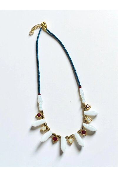 Bozhi Necklace Glass Beads Business Woman Style