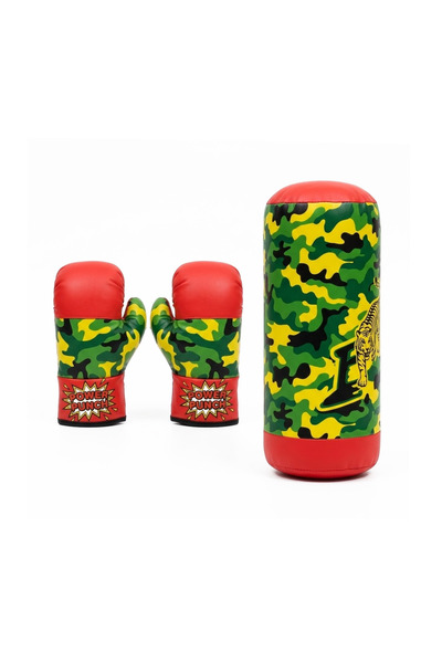 CasaDesteapta.ro Jucarie Sac de Box Camuflaj și Mănuși Incluse