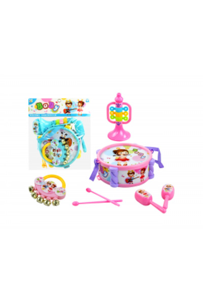 CasaDesteapta.ro Jucarie Set Instrumente Muzicale „Baby Band” – Tobă, Trompet...