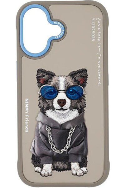 Nimmy Θήκη Γυαλιά Κουλ Σκύλος iPhone 17 Γκρι