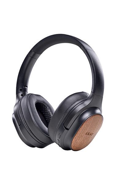 AKAI BTH-W150ANC Ασύρματα over ear αναδιπλούμενα bamboo ακουστικά με Bluetoot...