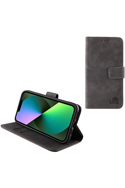 Lime&co Lime Essential Magnet Book Συνθετικό Δέρμα Γκρι (iPhone 13) Κωδικός: ...
