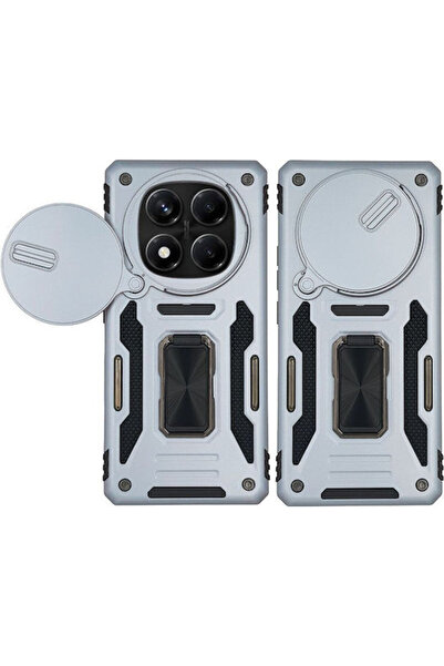 Other Θήκη Ring Armor Camshield Sonique για Xiaomi Redmi Note 14 Pro 4G Γκρι