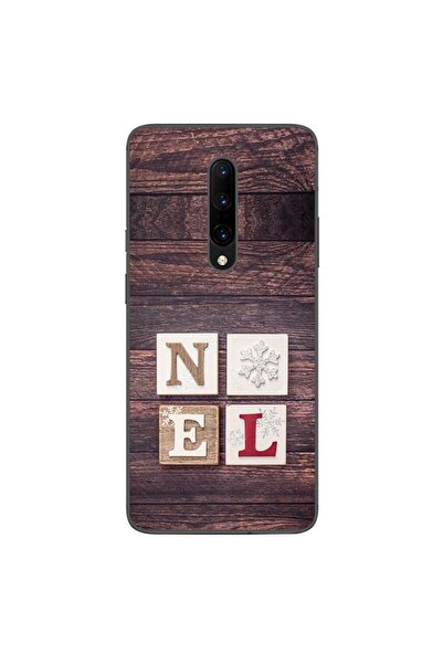 OEM Husa compatibila cu OnePlus 7 Pro Silicon Gel Tpu Model Craciun Noel Wood