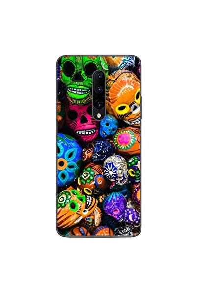 OEM Husa compatibila cu OnePlus 7 Pro Silicon Gel Tpu Model Halloween Cranii ...