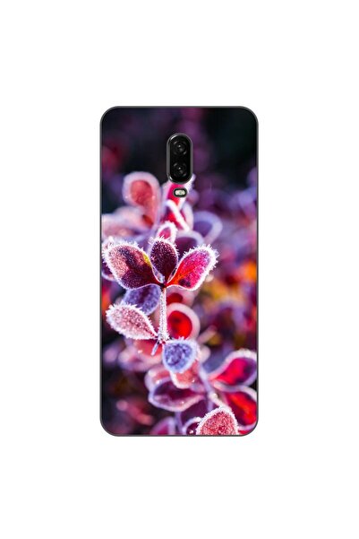 OEM Husa compatibila cu OnePlus 6T Silicon Gel Tpu Model Flori Inghetate