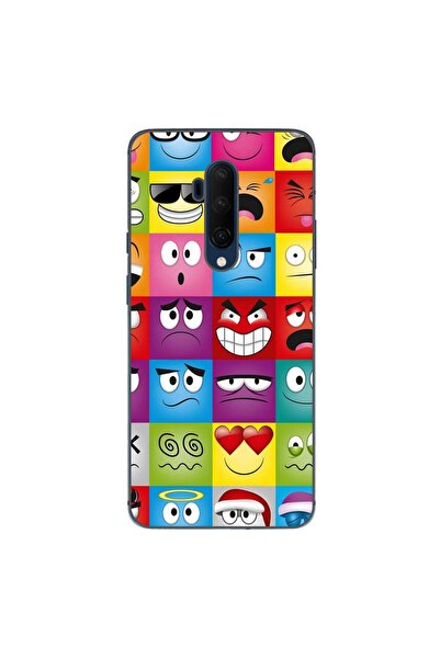 OEM Husa compatibila cu OnePlus 7T Pro Silicon Gel Tpu Model Funny Faces