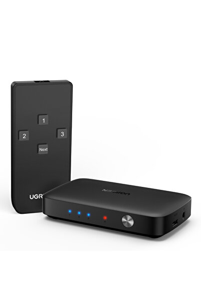 Ugreen switch splitter switch HDMI - 3x HDMI 4K 30Hz Μαύρο (CM332 80125)