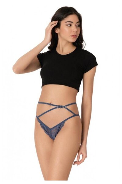 Cottonhill Cottonhill women's panties, sexy model, thong with straps, accesso...