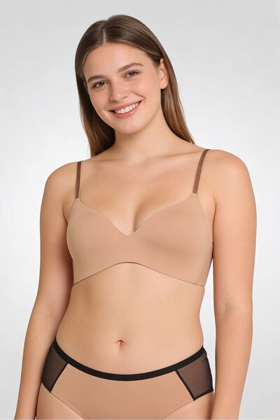 FIT Figure Improving Technology Women 3 Pieces Plain Lightly Padded Bra, Mult...