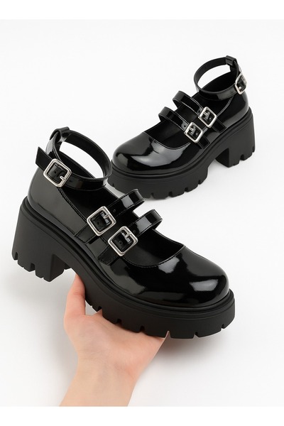 RIOXS Women's Platform Mary Janes, Vintage Chunky Heel Uniform Dress Shoes wi...