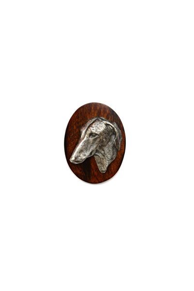 Art - Dog Azawakh, Tuareg Sloughi II - Dog show brooch, starter number clip, ...