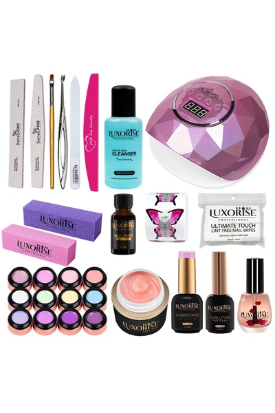 LUXORISE Κιτ Νυχιών Τζελ Timeless Nails + Λάμπα UV / LED