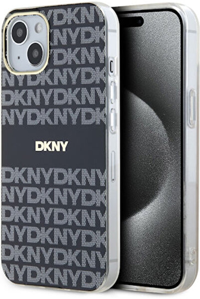 Dkny Επαναλαμβανόμενο Σχέδιο Ριγέ Τόνους Πίσω Κάλυμμα Πλαστικό / Σιλικόνη Μαύ...