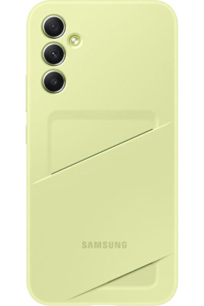Samsung Θήκη Πλάτης Σιλικόνης με Υποδοχή Κάρτας Χρώμα Λάιμ (Galaxy A34) Κωδικ...