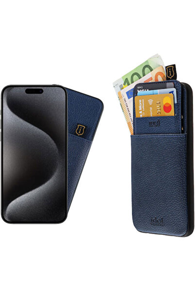 Other Idol 1991 Αντι-RFID Δερμάτινο Πορτοφόλι Μπλε (iPhone 15) Κωδικός: 8345159