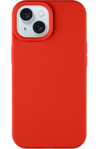 Tactical Magforce Velvet Smoothie Πίσω Κάλυμμα Σιλικόνης Κόκκινο (iPhone 15)