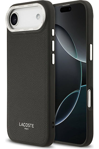 Lacoste Θήκη Πλάτης Συνθετικό Δέρμα / Δέρμα Μαύρο (iPhone Air) Κωδικός: LCHMP...
