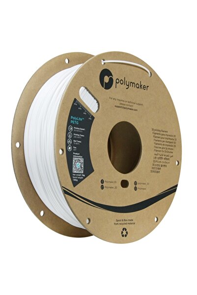 Polymaker PolyLite PETG 1.75mm White (Alb) 1kg
