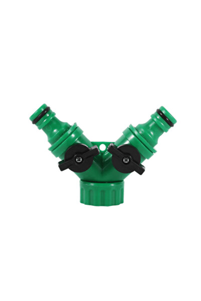 OEM Adaptor robinet cu două ieșiri de 3/4 ", verde