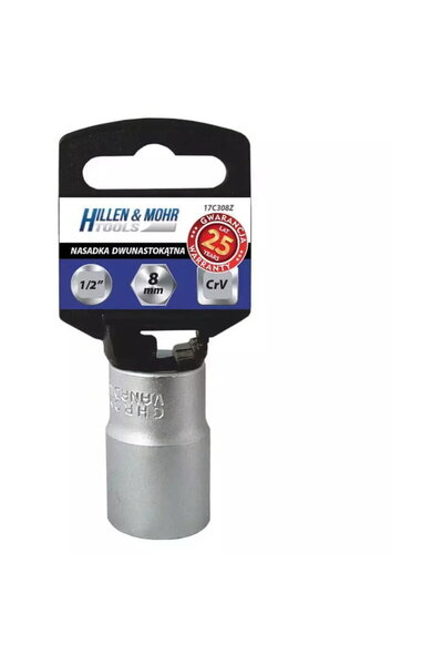 DEDRA EXIM Cheie tubulara 12 puncte 1/2 " 24 mm cu agatator de plastic