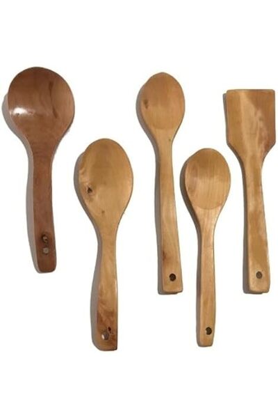 Yıldızan Nzr Beautestore Wooden Spoon Ladle Set of 5 2026 1103473