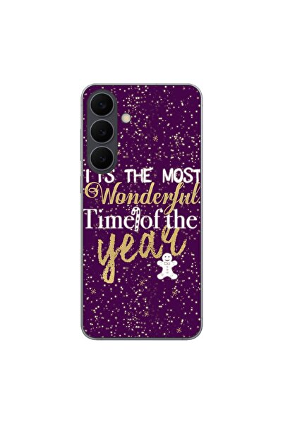 OEM Калъф, съвместим със Samsung Galaxy S25 FE, силиконов гел TPU, с коледен ...