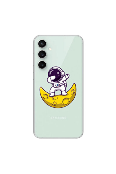 Other Samsung S24 Plus Astronaut on the moon Transparent Silicone TPU Θήκη