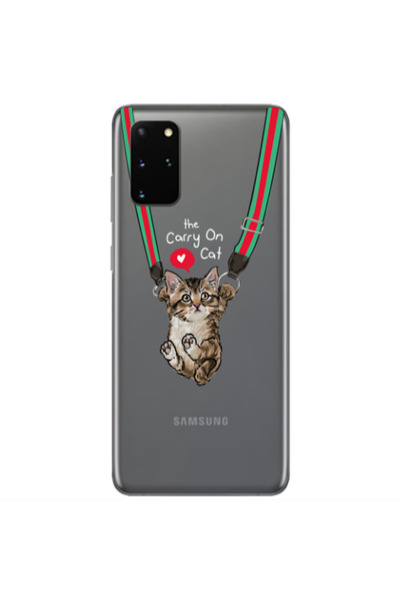 Other Samsung S20 Plus Swinging cat Transparent Silicone TPU Θήκη