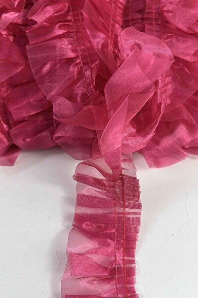 Hobigram Fuchsia Organlisse Organza Ruffle Ribbon – Romantic Decoration Ribbo...