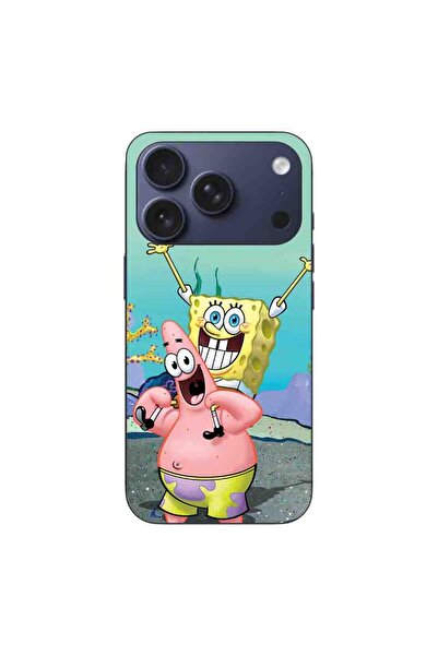 OEM Case compatible with Apple iPhone 17 Pro Silicone Gel Tpu Spongebob Pattern