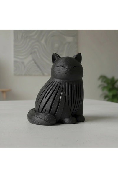 OEM Figurină decorativă pisică stil Japandi 8cm