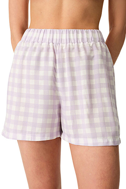 Penti Women's Viscose Lounge Sweet Day Shorts - Lilac