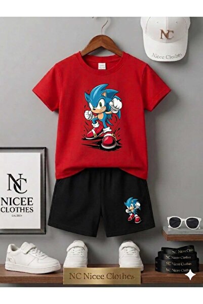 NC Nicee Clothes LETNJA DEČJA MAJICA I KRATKE HLAČE UNISEKS (JEDNODRAGA ŠTAMPA)