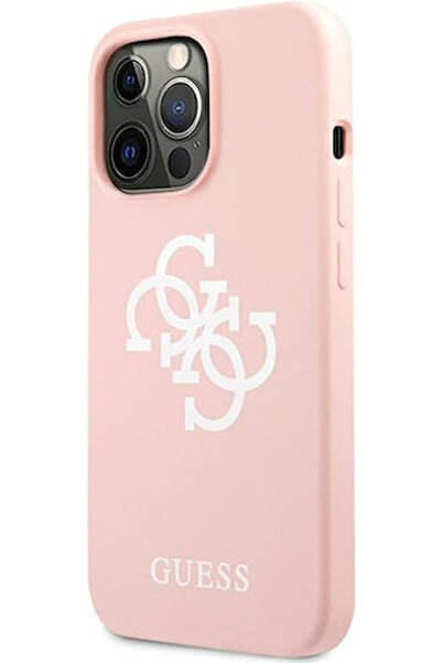 Guess Πίσω Κάλυμμα Σιλικόνης Ροζ (iPhone 13 Pro) Κωδικός: GUHCP13LLS4GWPI