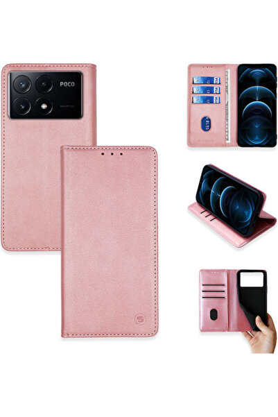 Other Sonique Wallet Synthetic Leather / Plastic / Silicone Rose Gold (Poco X...